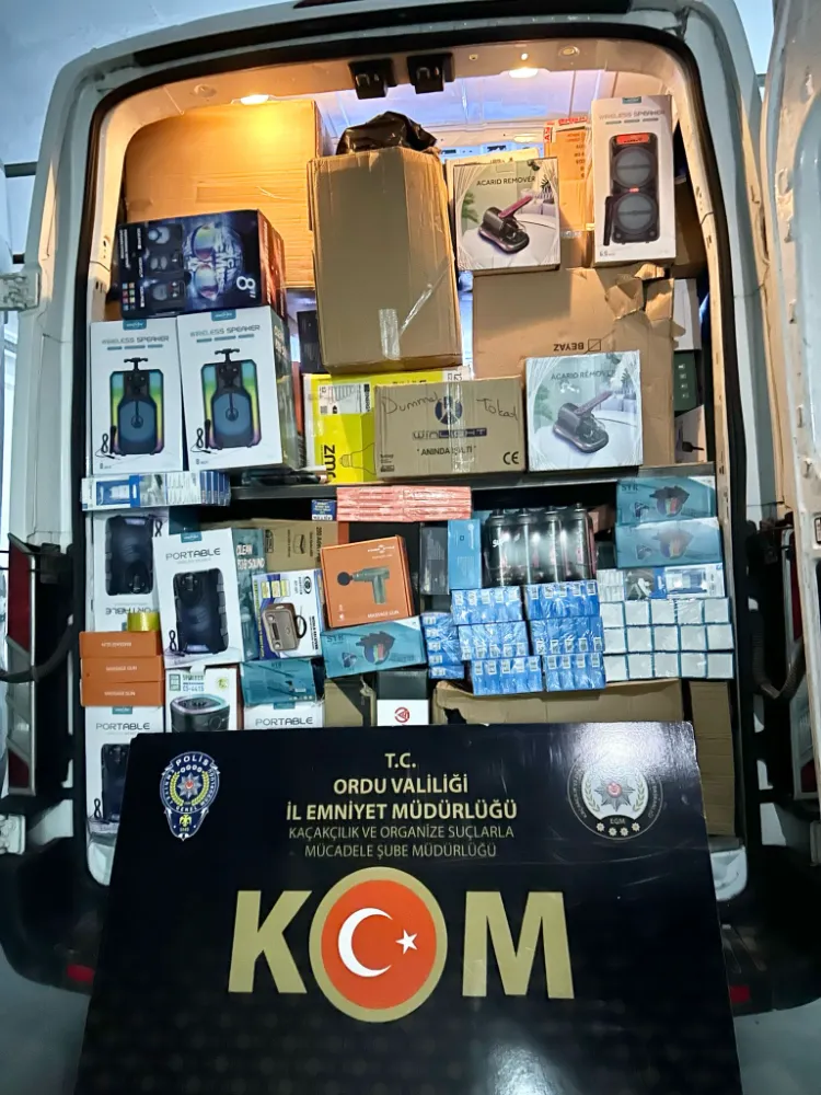 KAÇAK EMTİA ELE GEÇİRİLDİ